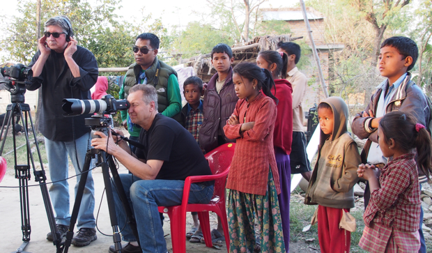 Roy Cox and Robin Mortarotti on  location in Nepal