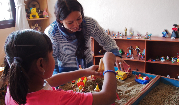 Sand play therapy at Ankur Counseling Center