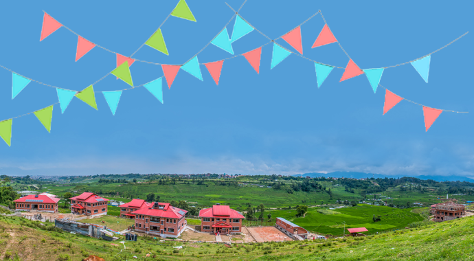 Nepali Children Welcome Home at Olgapuri Villiage, A NYF Shelter