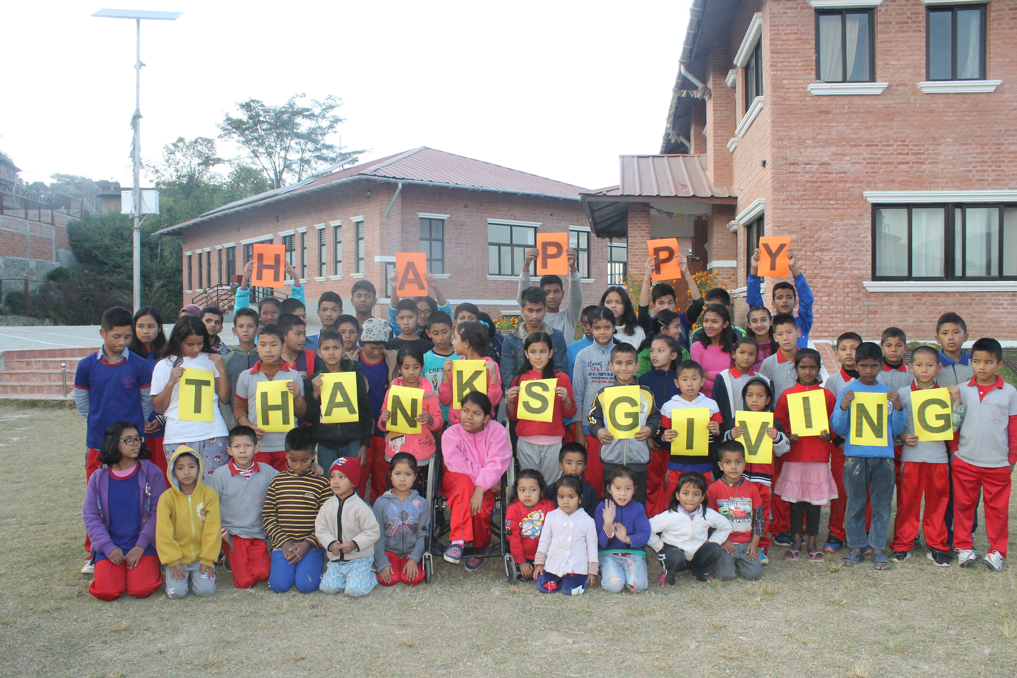 Happy Thanksgiving to You From the Children at Olgapuri