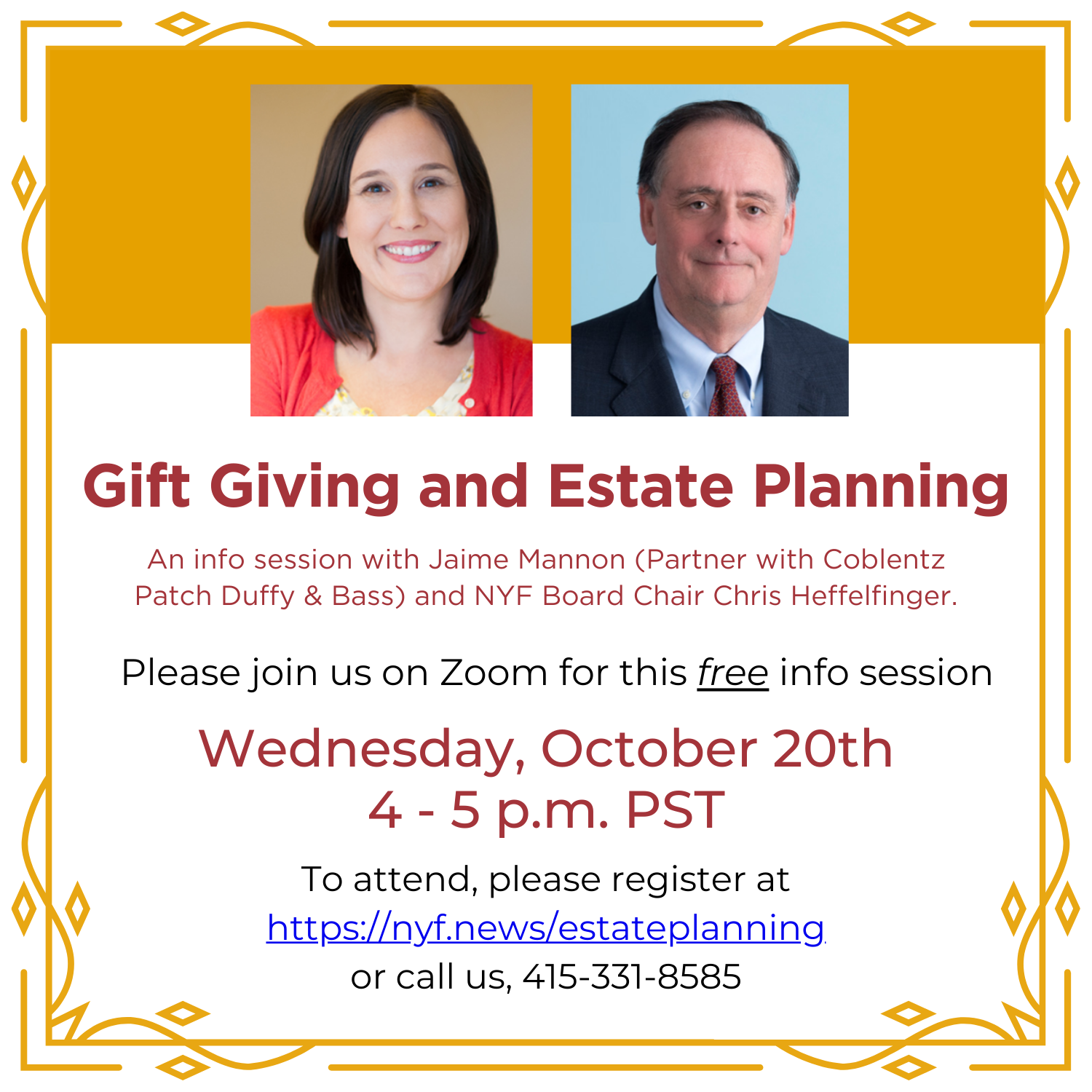 Gift Giving and Estate Planning Info Session