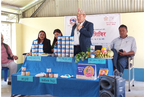 Nutrition team conducts a four-day camp in Sindhupalchowk District and screens 1,454 children